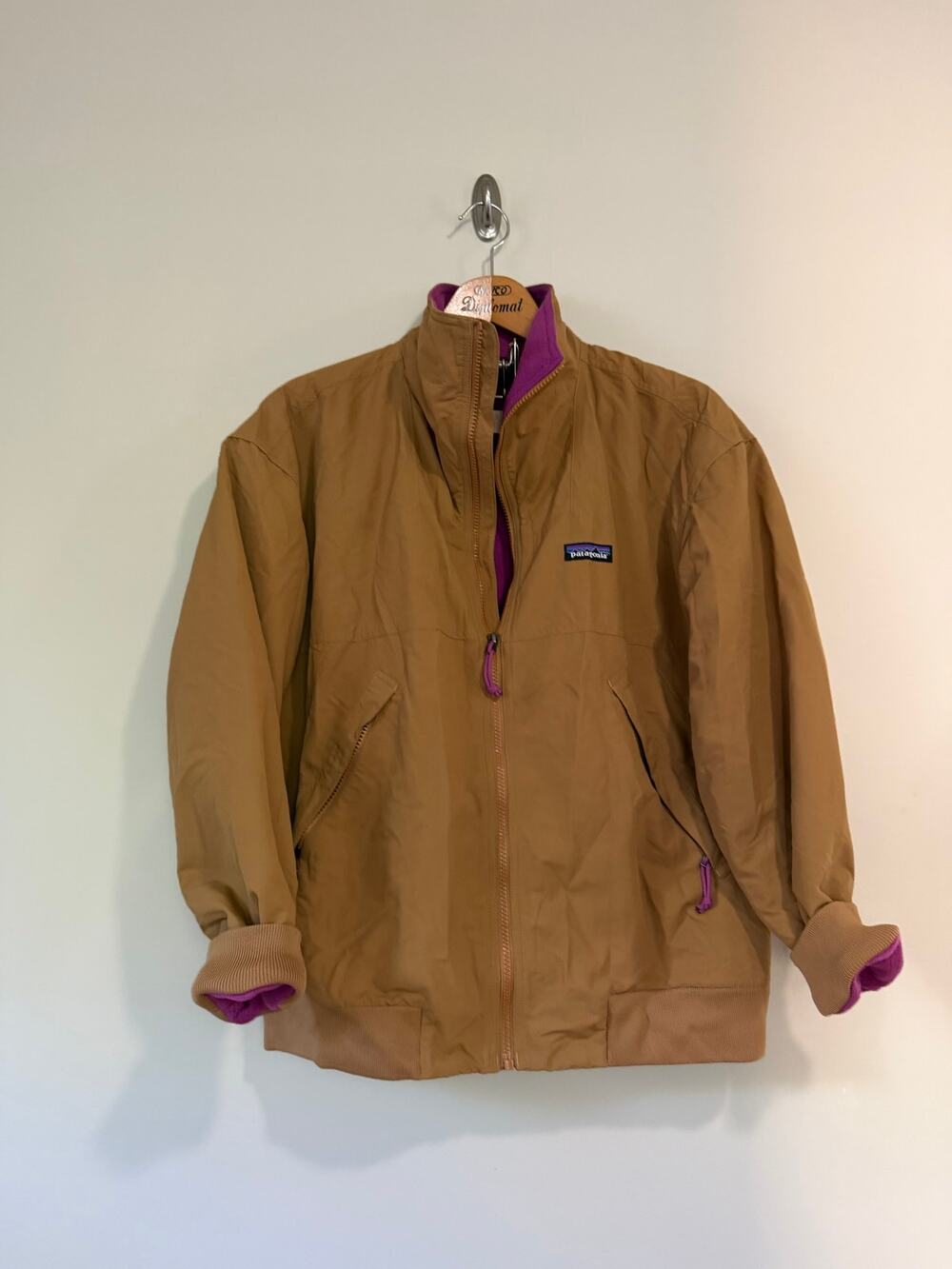 Patagonia Women's Shelled Synchilla® Jacket Coat Large Pink Fleece